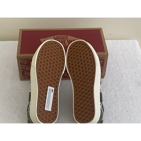 Vans Women’s Old Skool Tufted Shoes Size 6 Green Casual Streetwear - Picture 5 of 5